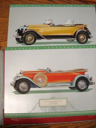 1929 1930 Packard 7 - 26 7 - 33 Standard Eight Portfolio Brochure W/ 10 Plates