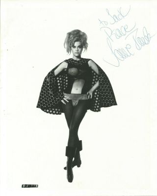 Jane Fonda Early & Vintage Hand Signed Autographed Photo