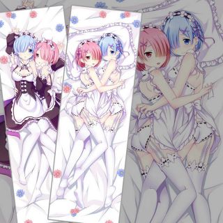 Re:zero Anime Rem&ram Anime Dakimakura Hugging Body Pillow Cover Case 59 Inch
