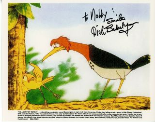 Richard Dick Bakalyon 1931 - 2015 Fox And The Hound Dinky Signed 8x10 Photo Disney