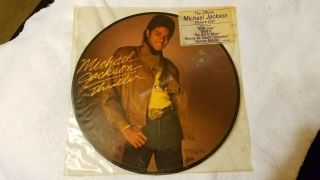 Michael Jackson 12 " Vinyl Lp Thriller Picture Disc - Vg Epic Records 1982