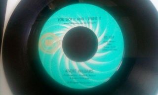 You Got It And I Want It,  Andre Williams,  Import,  On American Ric/tic Label.