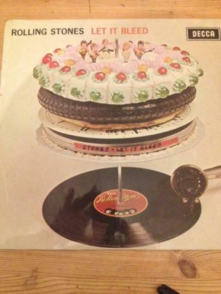 The Rolling Stones - Let It Bleed Decca Skl 5025 Blue 12 " Vinyl Lp Record