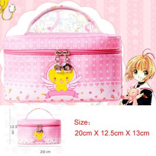 Card Captor Sakura Pink Card Captor Sakura Storage Make Up Bag Lunch Box Case