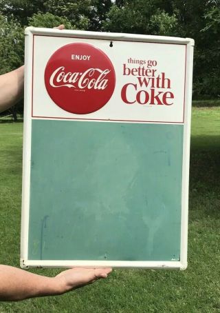 Vintage Enjoy Coca - Cola Menu Board