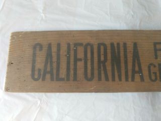 Vintage Board Sign California Fruit Growers Exchange USA Hide Stretcher? 4