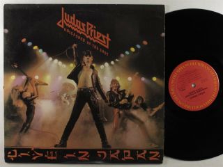 Judas Priest Unleashed In The East Columbia Lp Vg,