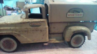 Vintage Tonka Pick Up Truck With Sportsman Topper 1930 