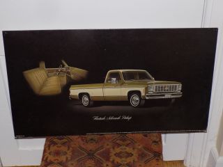 1976 Chevrolet Fleetside Silverado Pickup Dealer Display Sign