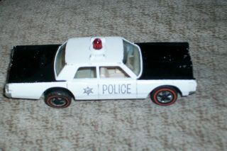 Vintage 1968 Hot Wheels Redline Cruiser Police Car White