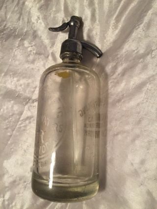 Vintage Seltzer Bottle M Rosenzweig Mineral Waters York Empire Bottling