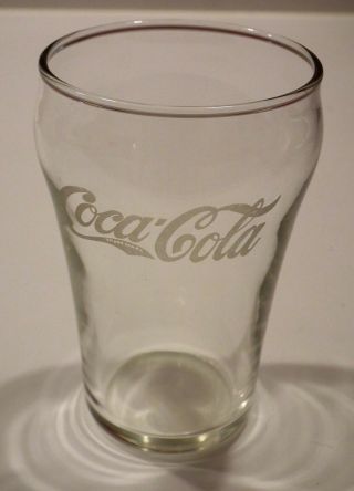 1929 / 1940 Coca - Cola Acid Etched Bell Glass With Trade Mark In Tail