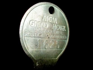 Vintage MGM Grand Hotel Las Vegas Nevada Room Key 1625 2