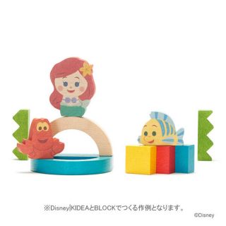 Little Mermaid Ariel KIDEA Toy Wooden Blocks Disney Store Japan 4