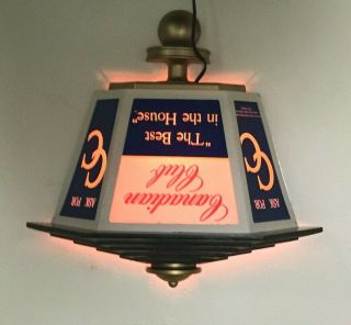 VINTAGE LIGHTED WALL SIGN - CANADIAN CLUB WHISKEY - 60 ' S LIQUOR BAR LIGHT SIGN 2