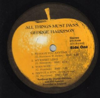 George Harrison All Things Must Pass 3LP I ' d Have You Anytime with poster 6