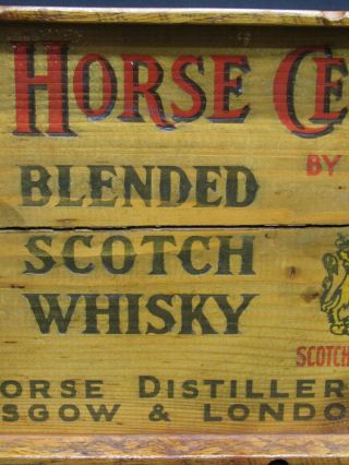 OLD WOOD WHITE HORSE BLENDED SCOTCH WHISKEY TRAY WALL DECO BARWARE MAN CAVE 3