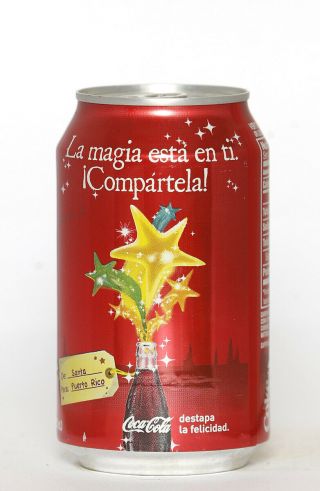 2009 Coca Cola Can From Puerto Rico,  Christmas