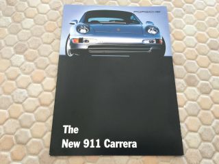 Porsche 911 993 Carrera Introductory Sales Brochure 1995 Usa Edition