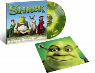 Shrek (soundtrack) Dark Lime Green Starburst Vinyl Lp,  First Time On Vinyl
