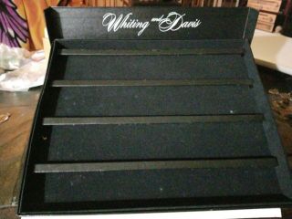 Vintage Whiting And Davis Jewelry Store Counter Display Advertising Velvet Rare