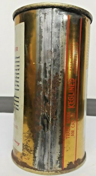 Rheingold flat top beer can,  United States Brewing Company,  Chicago,  IL 1950s 4