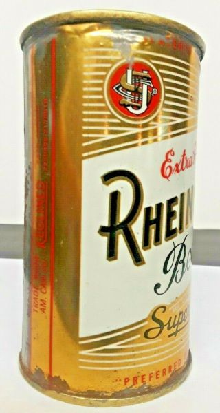 Rheingold flat top beer can,  United States Brewing Company,  Chicago,  IL 1950s 5