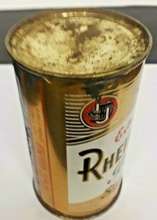 Rheingold flat top beer can,  United States Brewing Company,  Chicago,  IL 1950s 6