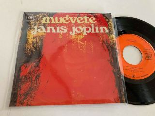 Janis Joplin Move Over Mexican 7 " 45 1971 Mexico Latin America 4 Songs