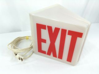 Vintage Light Up Exit Sign - 9 Ft.  Cord