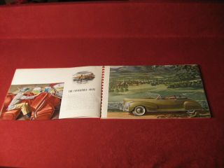 1941 Lincoln & Continental Spiral Bound Show Room Album Book Sales Old 5