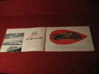 1941 Lincoln & Continental Spiral Bound Show Room Album Book Sales Old 6