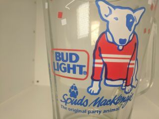 Vintage Bud Light 1987 Spuds Mackenzie Glass Budweiser Beer Pitcher 48 Oz 3