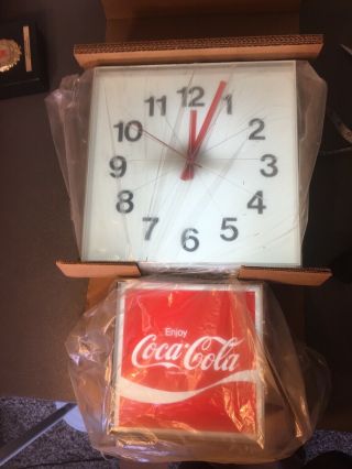 Coca - Cola Vintage Clock - 70s Coke Clock - - In Origional Packing