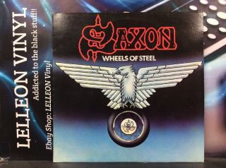 Saxon Wheels Of Steel Lp Album Vinyl Record Cal115 A1/b2 Rock 80 