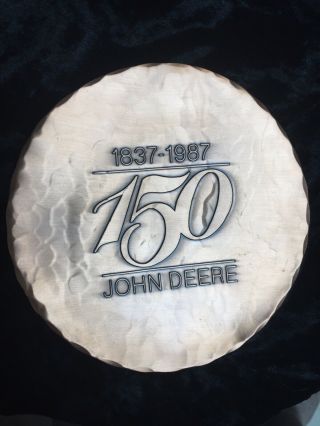 John Deere 150th Anniversary Copper Plate / Dish Medallic Art Company
