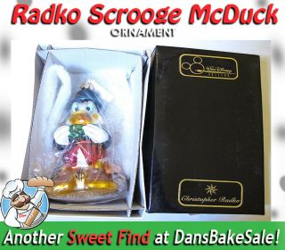 Christopher Radko Disney Scrooge Mcduck 1997 Collectible Nib Ornament - Rare