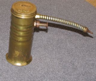 Vintage Eagle Brass Oil Can Oiler Pump No.  66 Usa Flex Neck