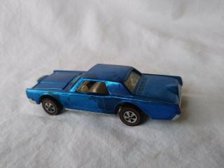 1969 Hot Wheels Redline Custom Lincoln Continental In Blue - U.  S.  " Toning "