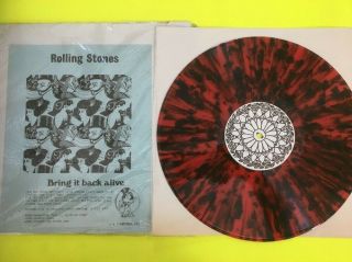 The Rolling Stones Bring It Back Alive Lp Rare Splatter Colored Vinyl K & S Tmoq
