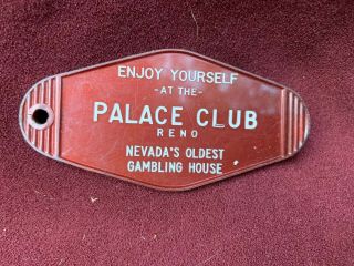 Vintage Union Hotel Key Fob Virginia City Dayton Nevada Palace Club Casino Reno