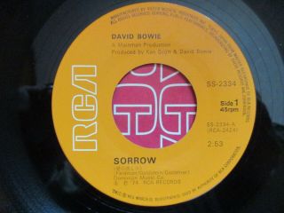 DAVID BOWIE Sorrow JAPAN 7 