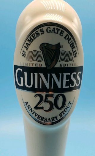 GUINNESS BREWING 250th Anniversary Stout ST.  JAMES ' S GATE Dublin Beer Tap Handle 4