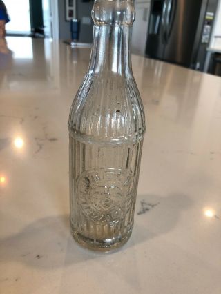 Rare Pabst Brewing Co.  Antique Clear Ribbed Beer Bottle Milwaukee Wi - Pre Pro?