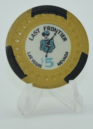 1959 Last Frontier $5 Casino Chip Las Vegas Nevada Diamond Mold