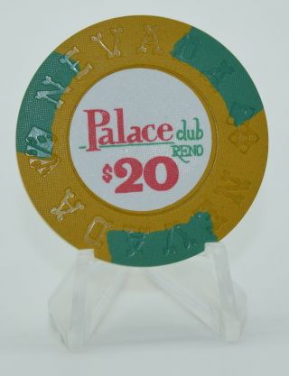 1975 Palace Club $20 Casino Chip Reno Nevada - Nevada Mold