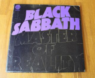 Black Sabbath Master Of Reality Vinyl Lp Uk First Press Vertigo Swirl Poster