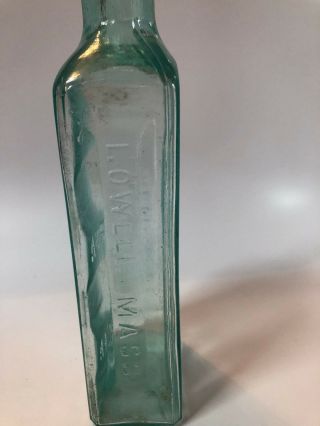 Hood ' s Sarsaparilla Bottle Lowell,  Mass Antique Vintage 5