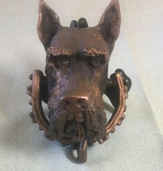 Bronze Scottish Terrier Scottie Door Knocker Unique