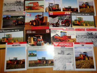 Group 21 Vintage Versatile Tractor & Equipment Brochures Catalogs